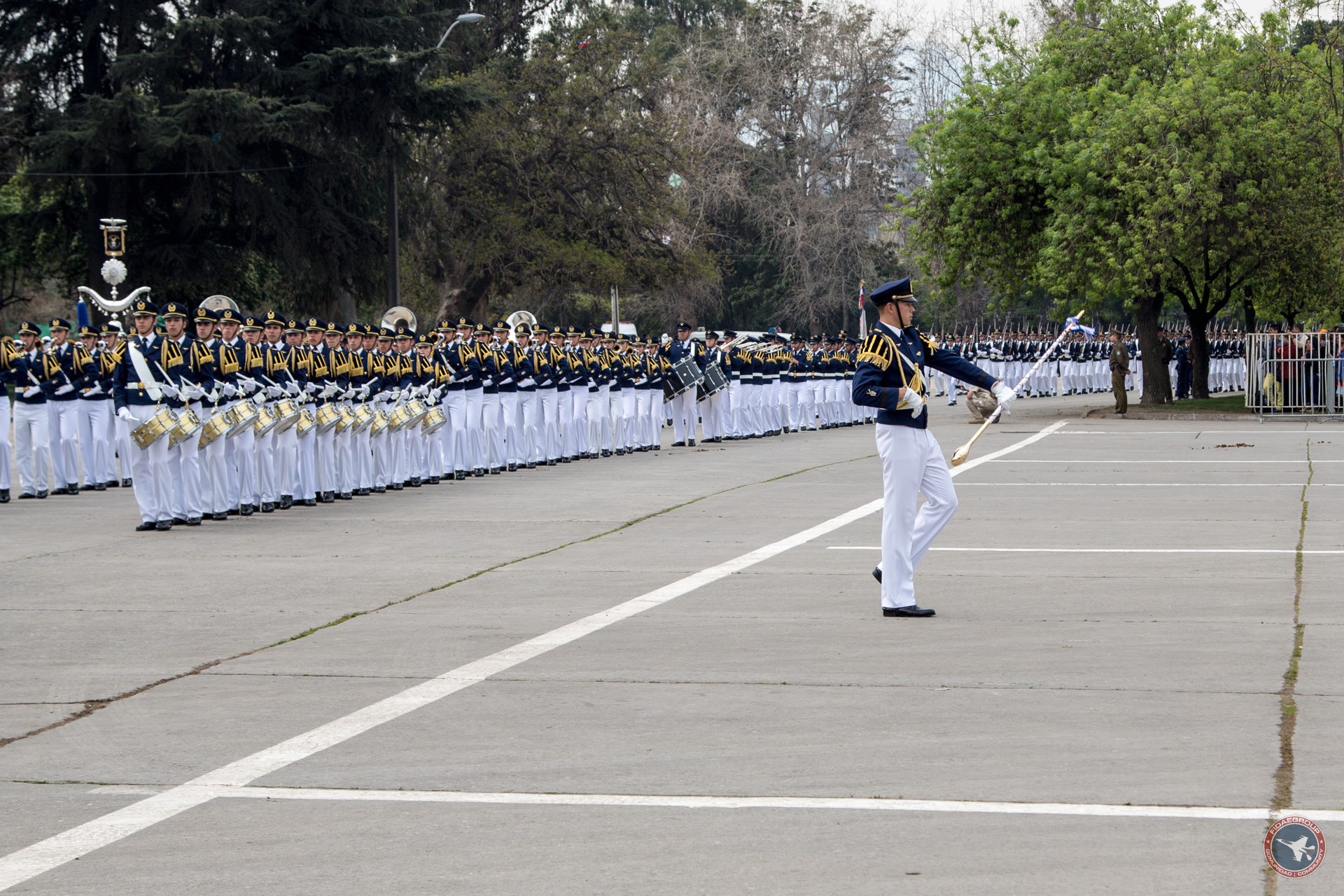 Llegada de escuelas matrices a Gran Parada Militar 2015