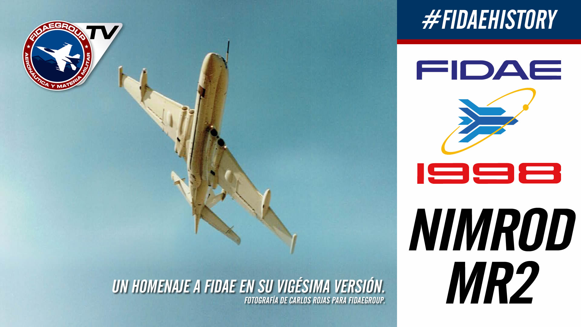 Demostración aérea de Nimrod Mr2 en FIDAE 1998, Los Cerrillos