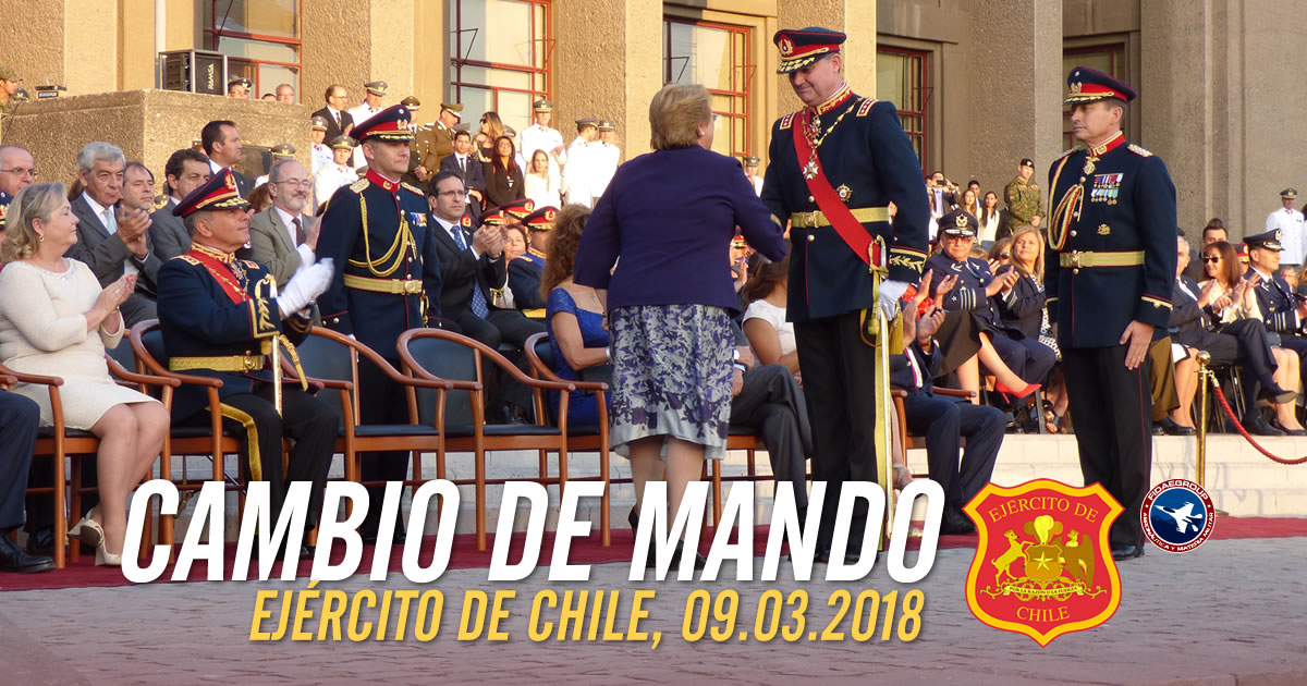 Cambio de mando en Ejército de Chile 2018
