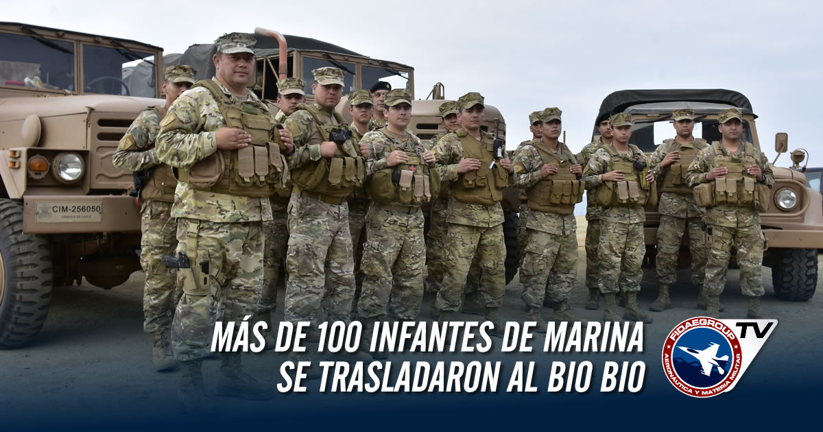 Más de 100 Infantes de Marina se trasladaron al Bio Bio