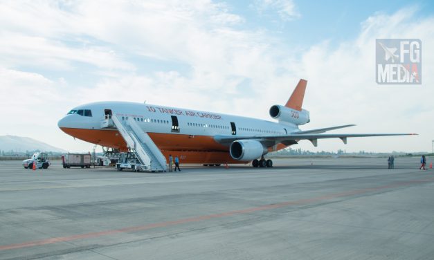 La aeronave DC-10 Air tanker (Ten Tanker) ya arribó a Santiago de Chile, SCEL