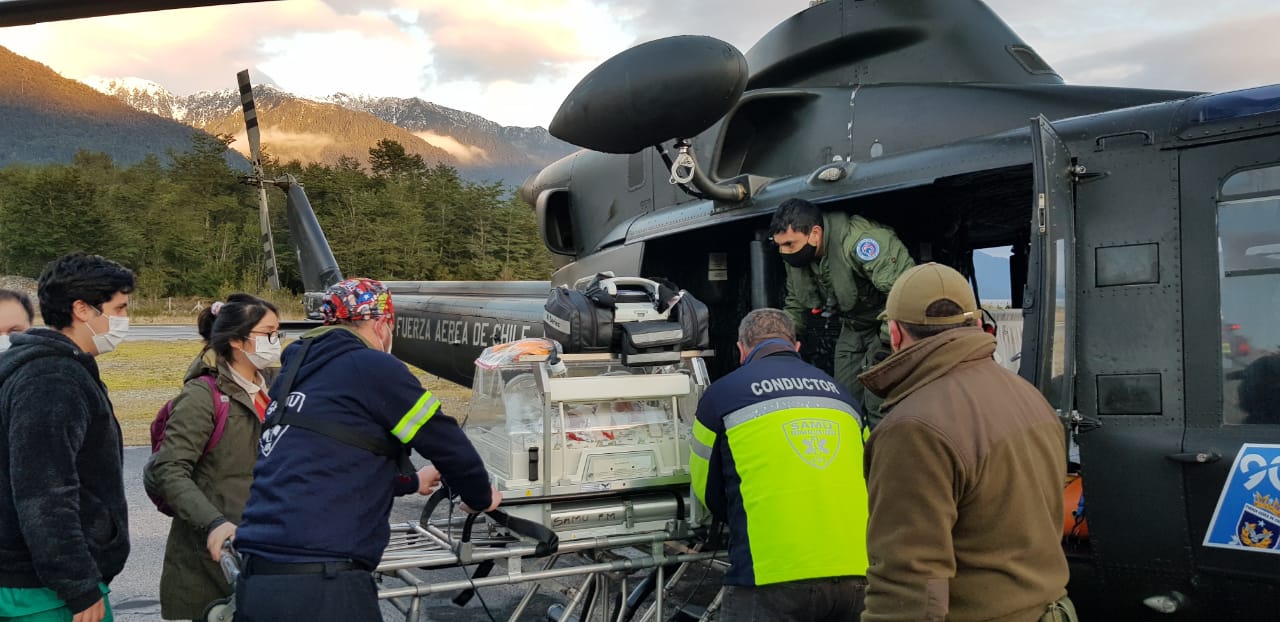 Fuerza Aérea de Chile realizó evacuación aeromédica de recién nacido prematuro