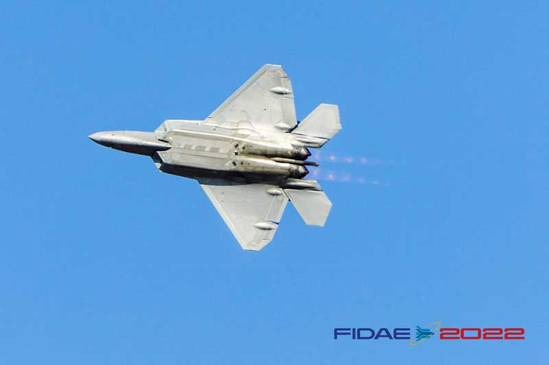 EL F-22 RAPTOR DICE PRESENTE EN FIDAE 2022