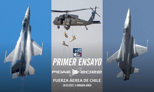 La Fuerza Aérea de Chile realizó los primeros ensayos en el espacio aéreo de la II Brigada Aérea en el marco de FIDAE 2022