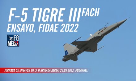 Primer ensayo Northrop F-5 Tigre III Fuerza Aérea de Chile, 26.03.2022