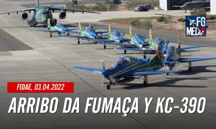 FIDAE 2022: Arribo de la Forca Aerea Brasileira: A-29 Super Tucanos, Esquadrilha da Fumaça y KC-390