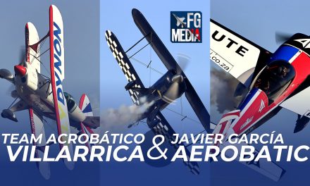 Team acrobático Villarrica (Vaslav Rubeska y Karam Puali) y Javier García en FIAC MAULE 2023