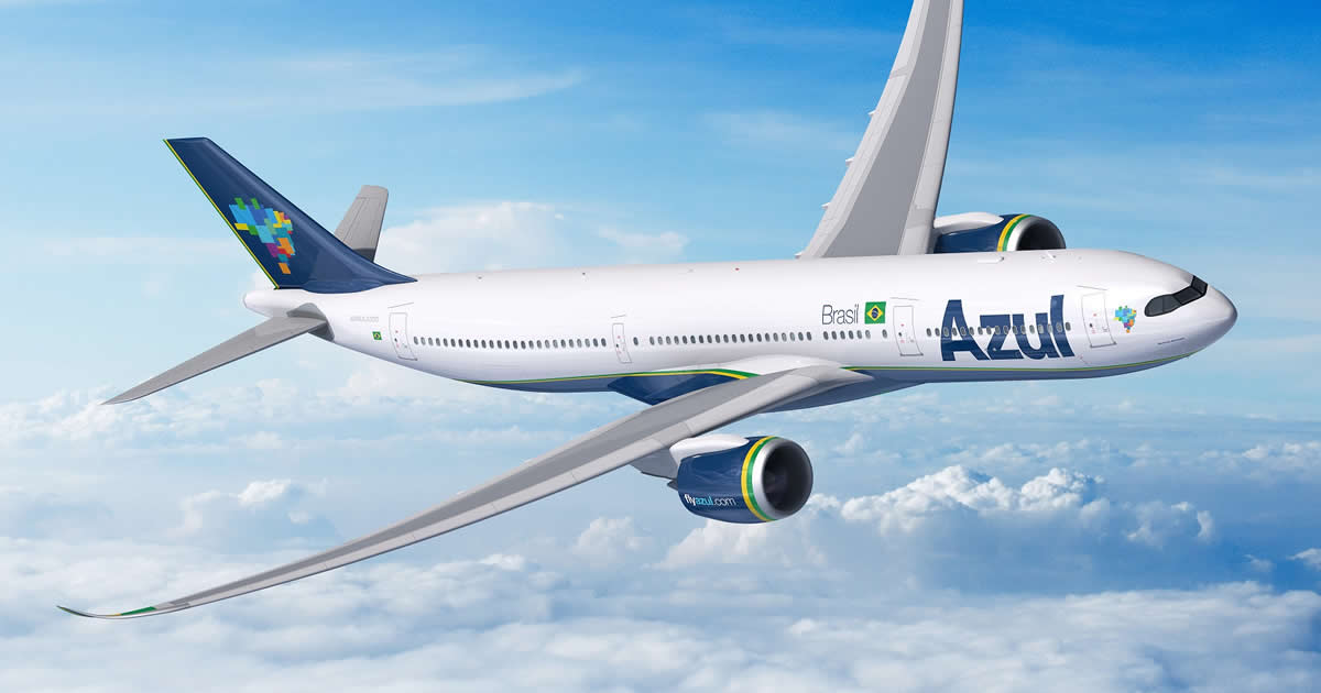 Azul Linhas Aéreas modifica su pedido a cuatro aeronaves Airbus 330-900
