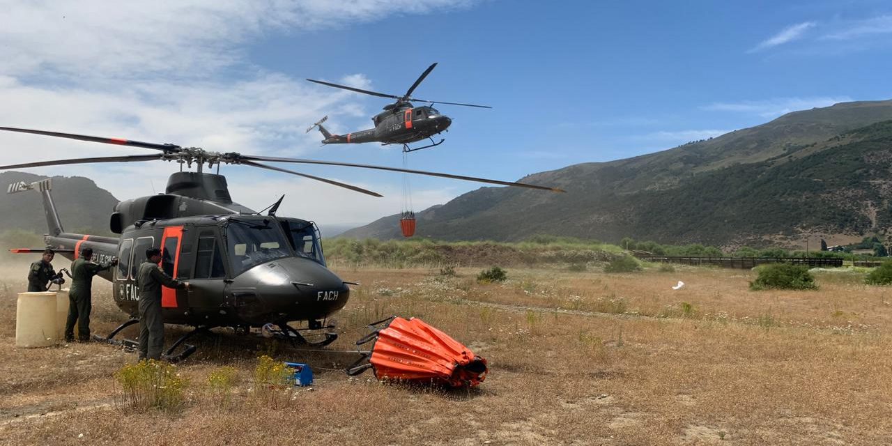 FACH CONTINÚA APOYO AL COMBATE DE INCENDIOS