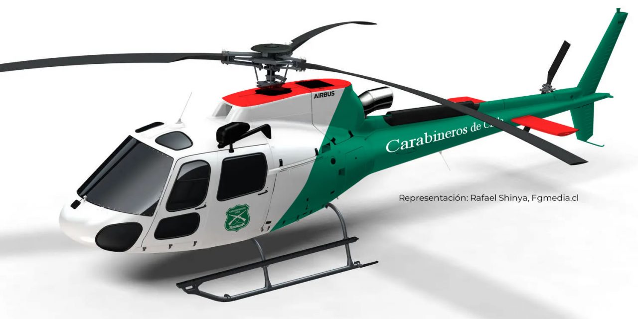 El primer Airbus H-125 se prepara para ser entregado a Carabineros de Chile