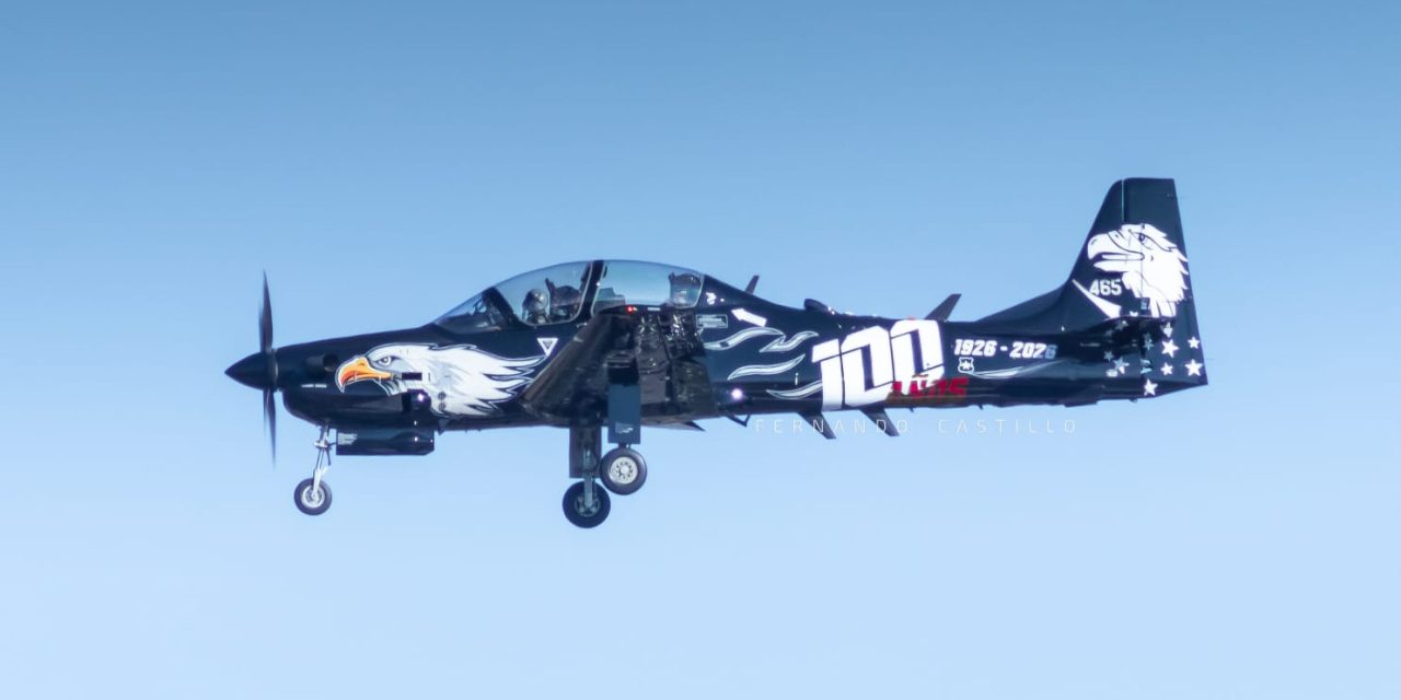 A-29 SUPER TUCANO CON UN ESPECIAL DISEÑO POR EL CENTENARIO DEL GRUPO DE AVIACIÓN N°1