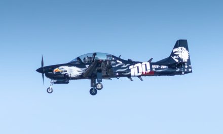 A-29 SUPER TUCANO CON UN ESPECIAL DISEÑO POR EL CENTENARIO DEL GRUPO DE AVIACIÓN N°1